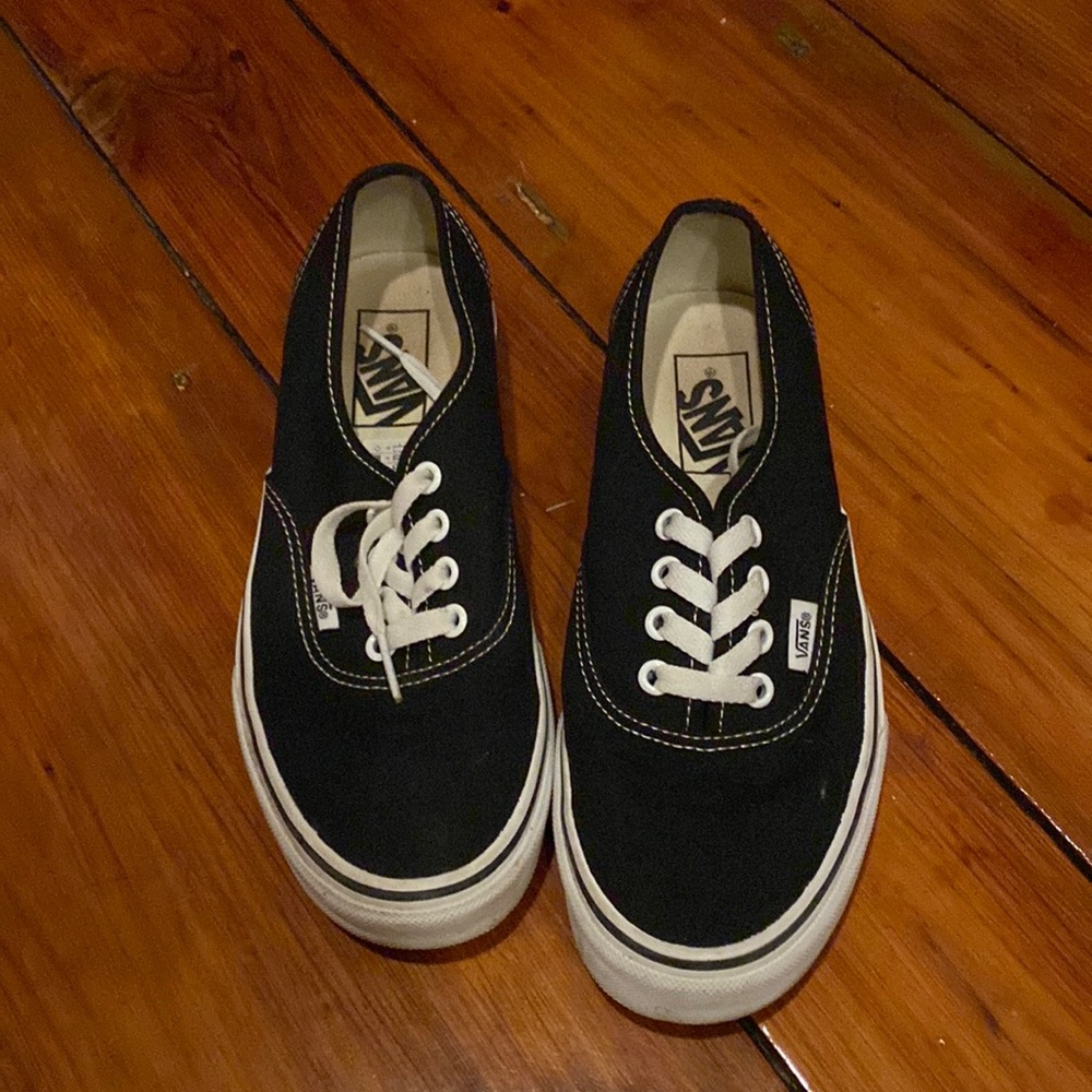 Black authentic vans